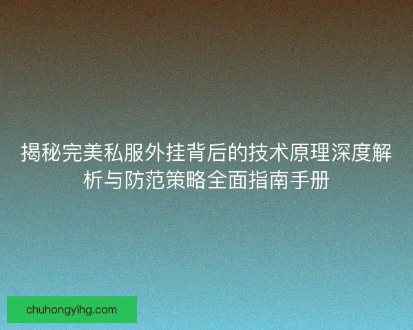 揭秘完美私服外挂背后的技术原理深度解析与防范策略全面指南手册